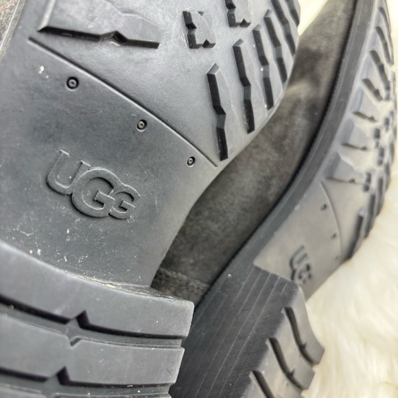 UGG Blayre Black Leather Suede Winter Boots size 12 Woman’s - Picture 8 of 13